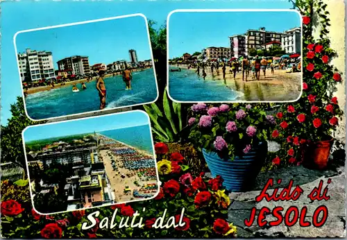 7702 - Italien - Jesolo , Lido , Mehrbildkarte - gelaufen