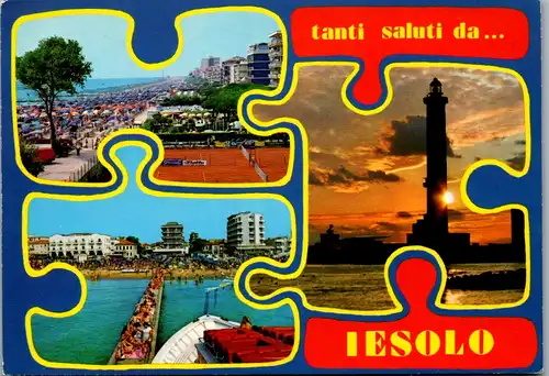 7708 - Italien - Jesolo , Lido , Mehrbildkarte - gelaufen