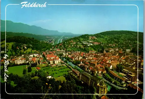 7719 - Vorarlberg - Feldkirch , Montfortstadt , Panorama - nicht gelaufen