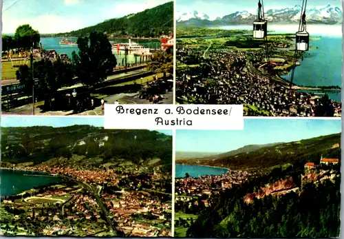 7721 - Vorarlberg - Bregenz am Bodensee , Mehrbildkarte - gelaufen