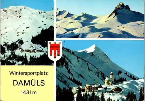 7727 - Vorarlberg - Damüls gegen Höhe , Mittagsspitze , Hohes Licht , Hochblanken , kl. Damülser Horn - gelaufen