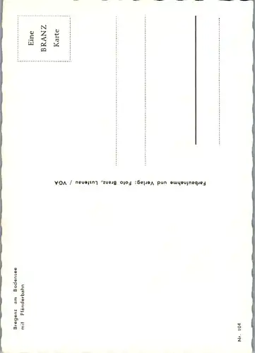 7730 - Vorarlberg - Bregenz am Bodensee mit Pfänderbahn - nicht gelaufen