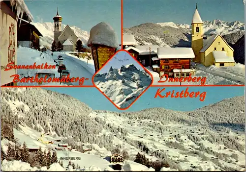7739 - Vorarlberg - Bartholomähberg , Innerberg , Kristberg im Montafon , Mehrbildkarte - gelaufen 1983