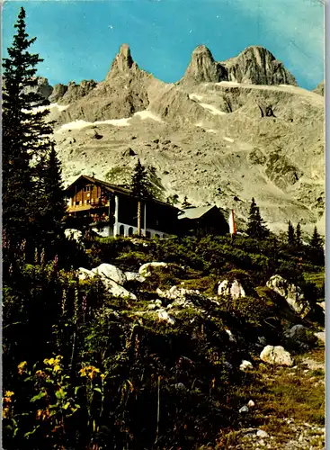 7743 - Vorarlberg - Lindauer Hütte im Gauertal gegen die Drei Türme , Montafon - gelaufen