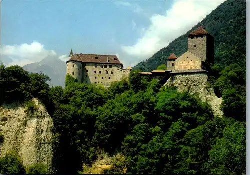7744 - Italien - Dorf Tirol , Schloss Tirol , Ansicht von Osten , Landesmuseum für Geschichte und Archäologie - nicht gelaufen