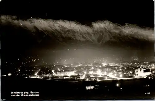 7763 - Tirol - Innsbruck gegen Norden von der Brennerstraße - gelaufen 1962