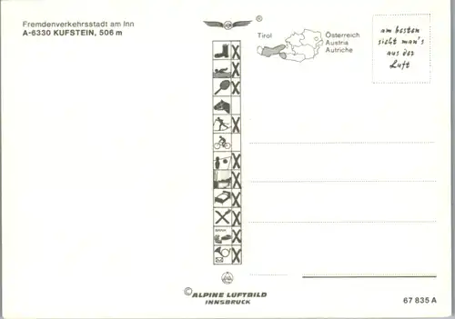 7774 - Tirol - Kufstein , Rathaus , Stadtplatz , Festung , Batzenhäusl , Auracher Löchl - nicht gelaufen