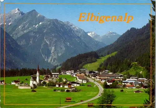 7775 - Tirol - Elbigenalp , Lechtal , Rotschrofenspitze , Grießtalerspitze , Panorama - gelaufen