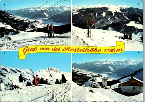 7777 - Tirol - Resterhöhe am Paß Thurn , Kitzbüheler Alpen , Schlepplift , Rettenstein , Mehrbildkarte - gelaufen 1984