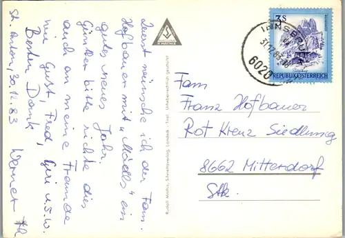 7808 - Tirol - St. Anton am Arlberg , Mehrbildkarte - gelaufen 1983