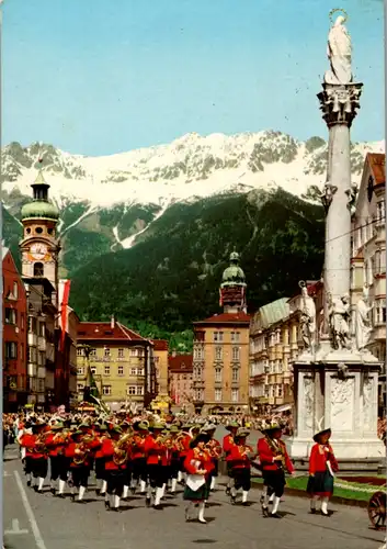 7810 - Tirol - Innsbruck , Trachtenzug an der Maria Theresien Straße - gelaufen 1979