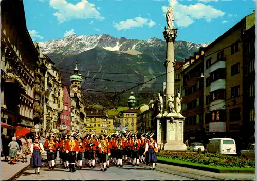 7819 - Tirol - Innsbruck , Maria Theresien Straße , Wiltener Stadtmusik - nicht gelaufen
