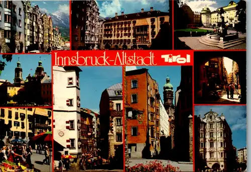 7822 - Tirol - Innsbruck , Altstadt , Mehrbildkarte - gelaufen