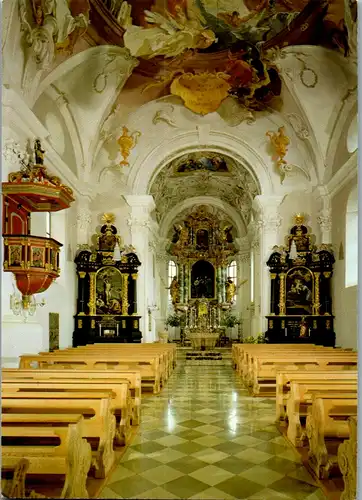 7824 - Tirol - Reutte , Dekanatskirche Breitenwang , Innenansicht - nicht gelaufen