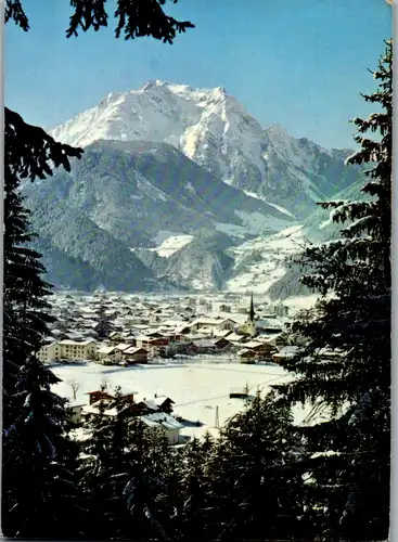 7827 - Tirol - Mayrhofen im Zillertal , Blick gegen Grünberg - gelaufen 1983