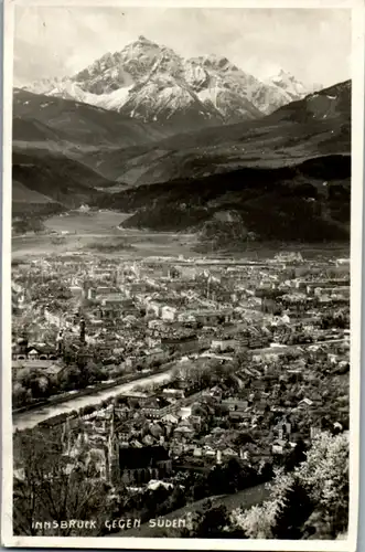 7831 - Tirol - Innsbruck gegen Süden , Panorama - gelaufen 1940