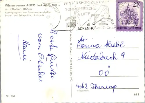 7837 - Niederösterreich - Lackenhof am Ötscher , Mehrbildkarte - gelaufen 1980