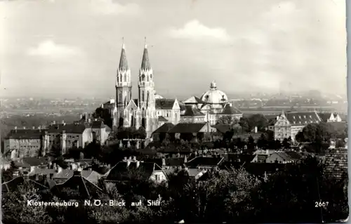 7842 - Niederösterreich - Klosterneuburg , Blick auf Stift - gelaufen 1965
