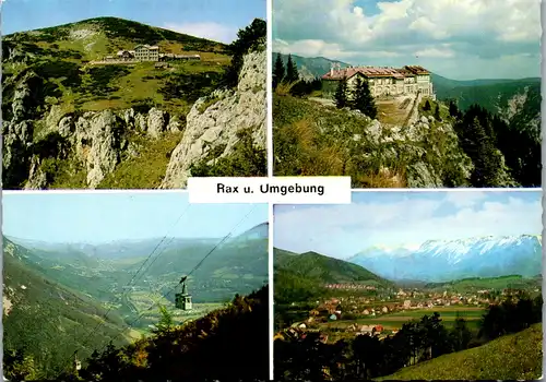 7867 - Niederösterreich - Rax und Umgebung , Ottohaus , Raxbahn , Raxseilbahn , Payerbach , Mehrbildkarte - nicht gelaufen