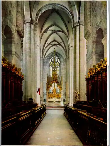 7869 - Niederösterreich - Heiligenkreuz , Zisterzienser Abtei , Innenansicht Stiftskirche , Langhaus - nicht gelaufen