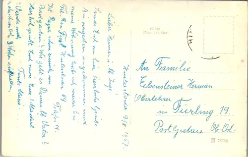 7901 - Oberösterreich - Hinterstoder , Huttererbodenhütte m. d. Toten Gebirge - gelaufen 1957