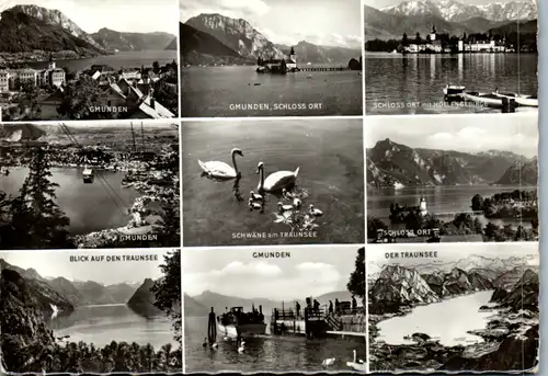 7925 - Oberösterreich - Gmunden , Traunsee , Schloß Ort , Salzkammergut , Mehrbildkarte - nicht gelaufen