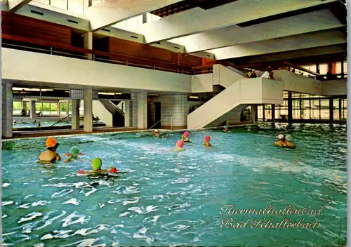 7931 - Oberösterreich - Bad Schallerbach , Thermalhallenbad , Hallenbad - gelaufen 1974