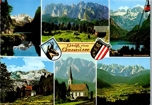 7934 - Oberösterreich - Gosausee , Mehrbildkarte , Absender Linzer Kohlenvertrieb - gelaufen