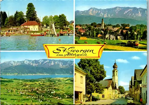 7940 - Oberösterreich - St. Georgen im Attergau , Mehrbildkarte - gelaufen