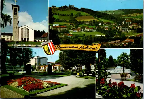 7960 - Oberösterreich - Bad Schallerbach , Lourdes Jubiläumskirche , Heilbad , Kurhaus , Quelle - gelaufen 1971