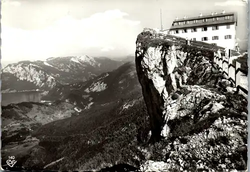 7968 - Oberösterreich - Schafberg Gipfel mit Attersee u. Höllengebirge - gelaufen 1964