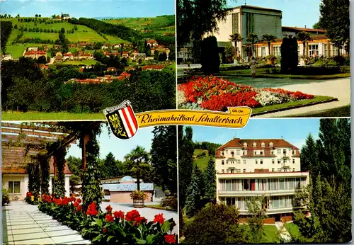 7992 - Oberösterreich - Bad Schallerbach , Kurhaus , Wandelgang Quelle , Kurheim , Mehrbildkarte - gelaufen 1977