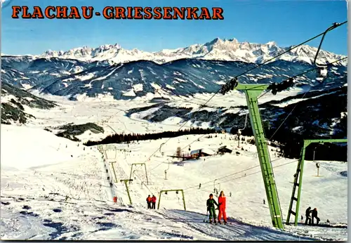 8006 - Salzburg - Flachau , Griessenkar , Bischofsmütze , Dachstein , Schlepplift - gelaufen 1981