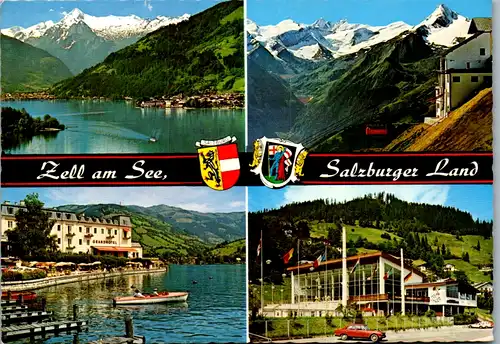 8018 - Salzburg - Zell am See , Kitzsteinhorn , Schmittenhöhe Grand Hotel , Kurcenter , Mehrbildkarte - gelaufen