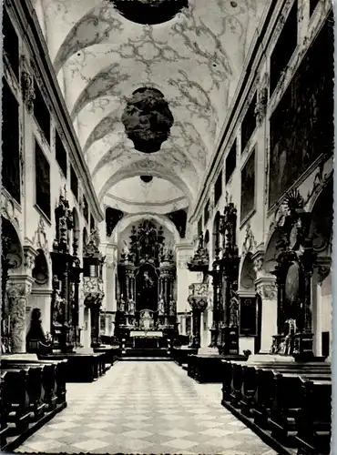 8027 - Salzburg - Salzburg , Erzabtei St. Peter , Hauptschiff der Kirche mit Hochaltar - nicht gelaufen