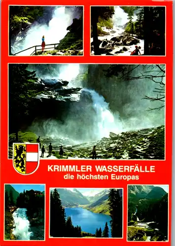 8071 - Salzburg - Krimmler Wasserfälle , Wasserfall , Mehrbildkarte - nicht gelaufen