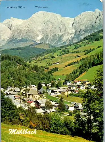 8083 - Salzburg - Mühlbach am Fuße des Hochkönig , Wetterwand , Panorama - gelaufen 1979