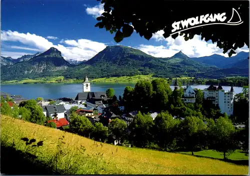 8084 - Oberösterreich - St. Wolfgang , Panorama - gelaufen 2002