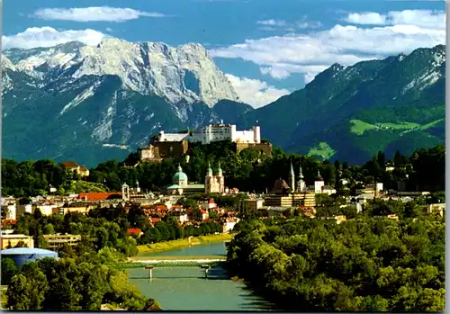 8085 - Salzburg - Salzburg , Blick gegen Tennengebirge - gelaufen 2000