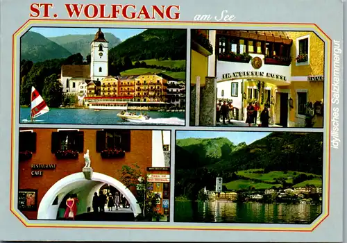 8088 - Oberösterreich - St. Wolfgang am See , Weisses Rössl , Mehrbildkarte - nicht gelaufen