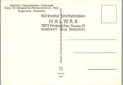 8104 - Burgenland - Mörbisch , Neusiedlersee , Eisenstadt , Oslip , Rust , Mehrbildkarte , St. Margarethen , Brunnen - nicht gelaufen