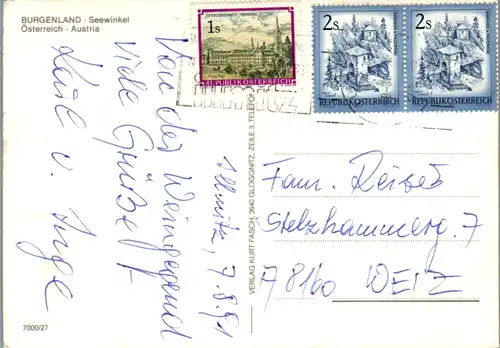 8105 - Burgenland - Seewinkel , Mehrbildkarte - gelaufen 1991