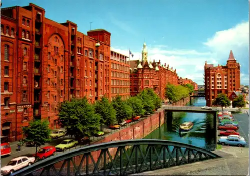 8122 - Deutschland - Hamburg , Speicherstadt im Freihafen , Stempel St. Pauli - nicht gelaufen