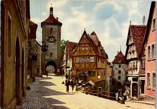 8159 - Deutschland - Rothenburg ob der Tauber , Plönlein - nicht gelaufen