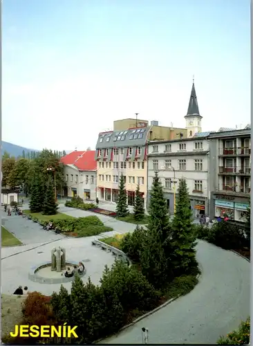 8176 - Tschechische Republik - Jeseník , Marktplatz - nicht gelaufen