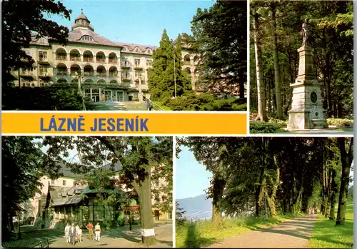 8177 - Tschechische Republik - Lázne Jeseník , Priessnitzovo Sanatorium , Mehrbildkarte - nicht gelaufen