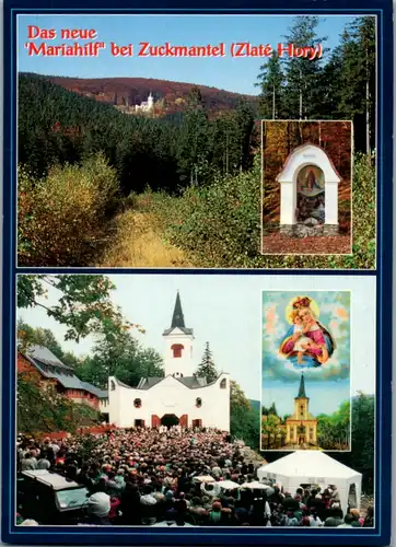 8184 - Tschechische Republik - Zlaté Hory , Zuckmantel , Mariahilf , Wallfahrtskirche - nicht gelaufen