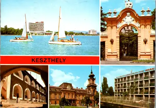 8199 - Ungarn - Keszthely , Mehrbildkarte - gelaufen 1979