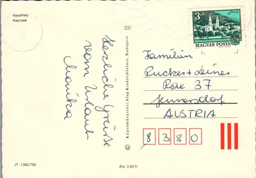 8199 - Ungarn - Keszthely , Mehrbildkarte - gelaufen 1979