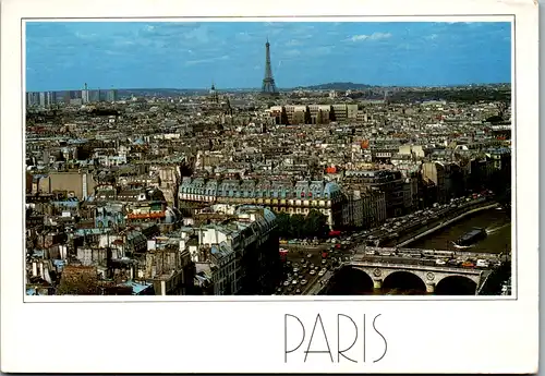 8205 - Frankreich - Paris , Panorama , Le Quartier Saint Michel Au Premier Plan - gelaufen 1987